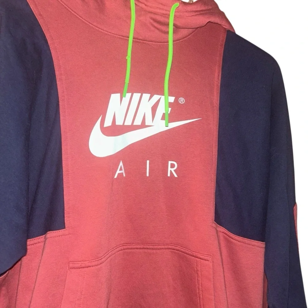 Men Nike Air ‘Get Over Your Fear of Heights’ Hoodie Large L Burgundy hoody